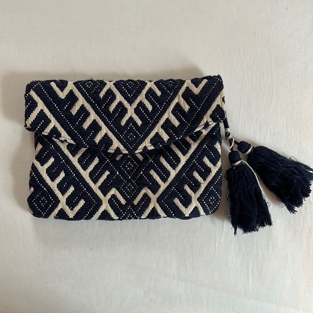 Springfield Navy Blue + White Hand Bag